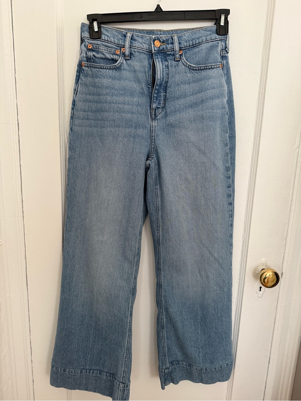 J. Crew Light Blue Wide-Leg Jeans petite